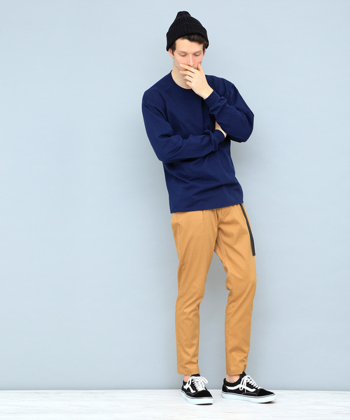 EMMA CLOTHES(エマクローズ)の「ハイパワーサテンストレッチテーパードパンツ(その他パンツ・メンズ・ネイビー/ベージュ/ブラック/グレー/ライトベージュ・L/M)」の11枚目の写真