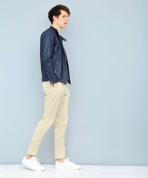 EMMA CLOTHES(エマクローズ)の「ハイパワーサテンストレッチテーパードパンツ(その他パンツ・メンズ・ネイビー/ベージュ/ブラック/グレー/ライトベージュ・L/M)」の12枚目の写真