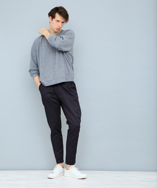 EMMA CLOTHES(エマクローズ)の「ハイパワーサテンストレッチテーパードパンツ(その他パンツ・メンズ・ネイビー/ベージュ/ブラック/グレー/ライトベージュ・L/M)」の15枚目の写真