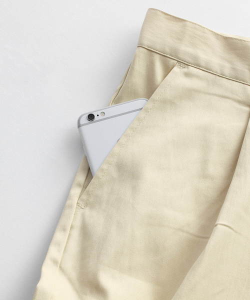 EMMA CLOTHES(エマクローズ)の「ハイパワーサテンストレッチテーパードパンツ(その他パンツ・メンズ・ネイビー/ベージュ/ブラック/グレー/ライトベージュ・L/M)」の20枚目の写真