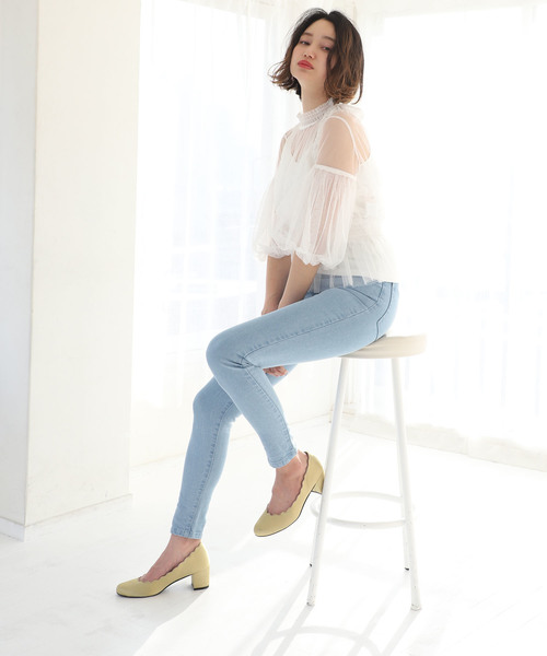 one after another NICE CLAUP（ワンアフターアナザーナイスクラップ）の「レディレースブラウス（シャツ/ブラウス・レディース・ブラック/ベージュ/オフホワイト・FREE）」の13枚目の写真