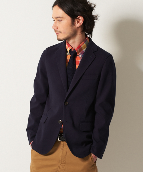 green label relaxing（グリーンレーベルリラクシング）の「□RIPPLE REV/BORDER 2Bジャケット（テーラードジャケット・メンズ・ブラック/グレー/ネイビー・SMALL/MEDIUM/LARGE/X-LARGE）」の3枚目の写真