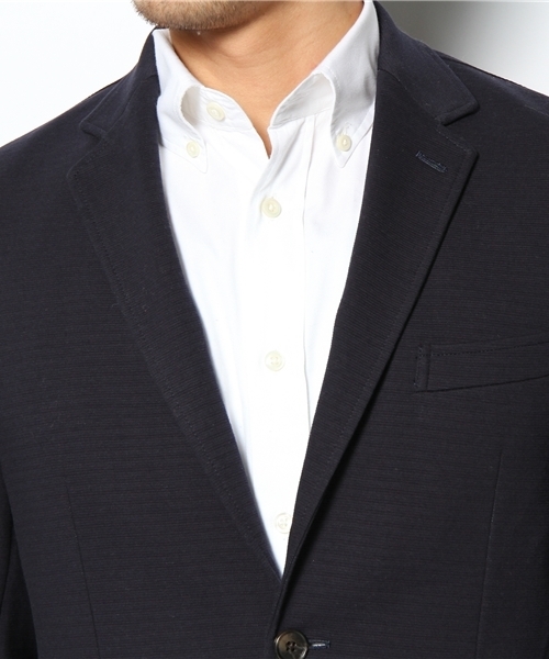 green label relaxing（グリーンレーベルリラクシング）の「□RIPPLE REV/BORDER 2Bジャケット（テーラードジャケット・メンズ・ブラック/グレー/ネイビー・SMALL/MEDIUM/LARGE/X-LARGE）」の7枚目の写真