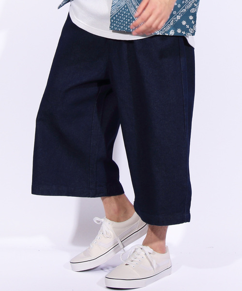 8(eight)(エイト)の「デニム ワイド クロップドパンツ(デニムパンツ・メンズ・ブラック/インディゴブルー/ブルー/ブラック系その他/ブルー系その他/ブルー系その他2・MEDIUM/LARGE/X-LARGE)」の4枚目の写真