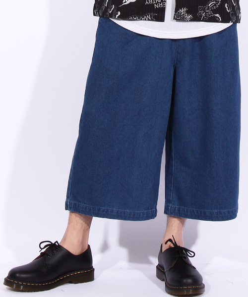 8(eight)(エイト)の「デニム ワイド クロップドパンツ(デニムパンツ・メンズ・ブラック/インディゴブルー/ブルー/ブラック系その他/ブルー系その他/ブルー系その他2・MEDIUM/LARGE/X-LARGE)」の5枚目の写真