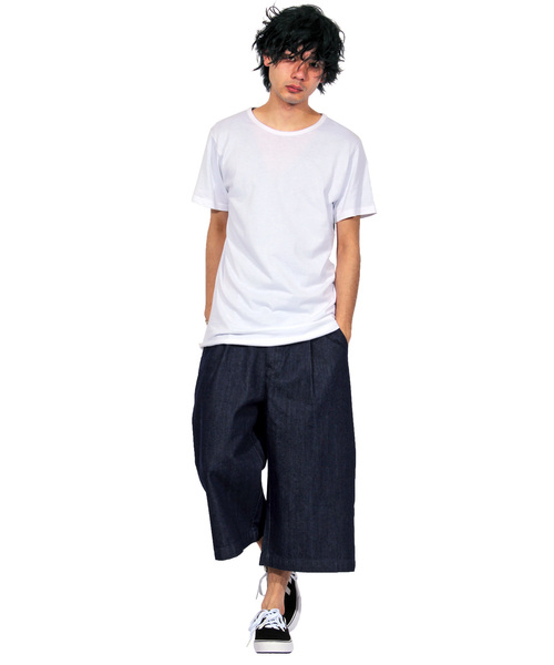 8(eight)(エイト)の「デニム ワイド クロップドパンツ(デニムパンツ・メンズ・ブラック/インディゴブルー/ブルー/ブラック系その他/ブルー系その他/ブルー系その他2・MEDIUM/LARGE/X-LARGE)」の8枚目の写真