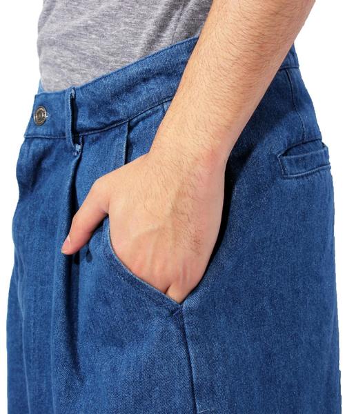 8(eight)(エイト)の「デニム ワイド クロップドパンツ(デニムパンツ・メンズ・ブラック/インディゴブルー/ブルー/ブラック系その他/ブルー系その他/ブルー系その他2・MEDIUM/LARGE/X-LARGE)」の14枚目の写真
