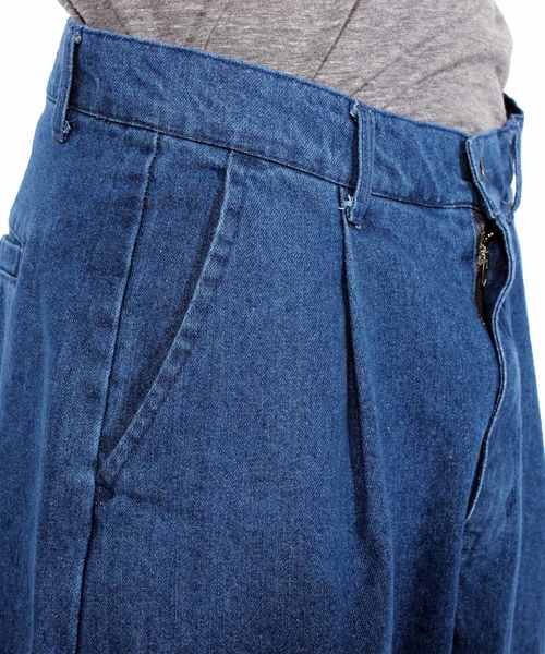 8(eight)(エイト)の「デニム ワイド クロップドパンツ(デニムパンツ・メンズ・ブラック/インディゴブルー/ブルー/ブラック系その他/ブルー系その他/ブルー系その他2・MEDIUM/LARGE/X-LARGE)」の16枚目の写真