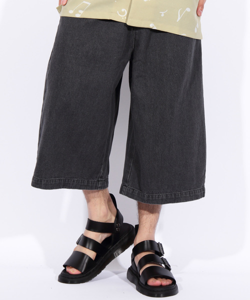 8(eight)(エイト)の「デニム ワイド クロップドパンツ(デニムパンツ・メンズ・ブラック/インディゴブルー/ブルー/ブラック系その他/ブルー系その他/ブルー系その他2・MEDIUM/LARGE/X-LARGE)」の3枚目の写真