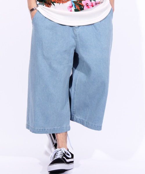 8(eight)(エイト)の「デニム ワイド クロップドパンツ(デニムパンツ・メンズ・ブラック/インディゴブルー/ブルー/ブラック系その他/ブルー系その他/ブルー系その他2・MEDIUM/LARGE/X-LARGE)」の6枚目の写真