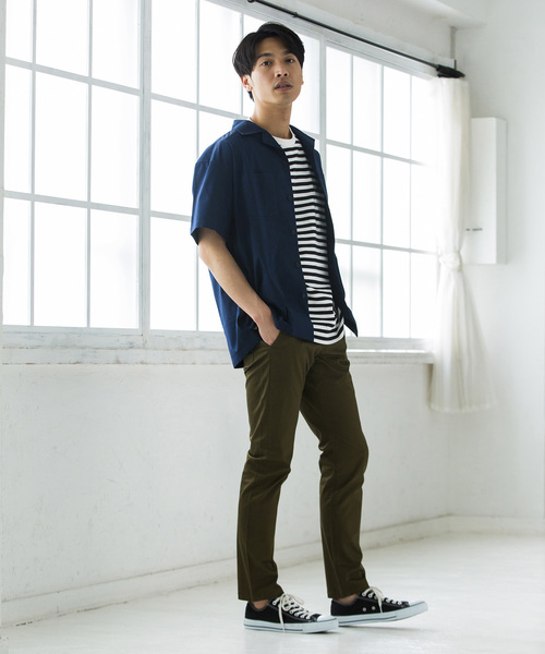 WEGO(ウィゴー)の「WEGO/ドライストレッチオープンカラーシャツ(シャツ/ブラウス・メンズ・ホワイト/ブラック/ネイビー/カーキ/レッド系その他・SMALL/MEDIUM/LARGE)」の21枚目の写真