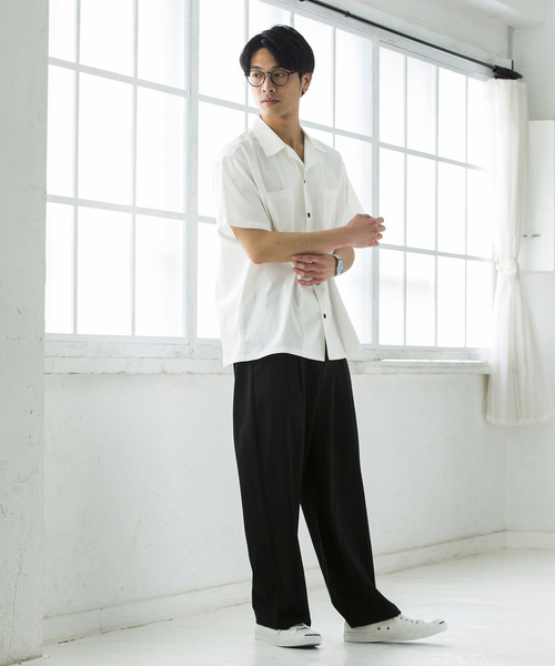 WEGO(ウィゴー)の「WEGO/ドライストレッチオープンカラーシャツ(シャツ/ブラウス・メンズ・ホワイト/ブラック/ネイビー/カーキ/レッド系その他・SMALL/MEDIUM/LARGE)」の22枚目の写真