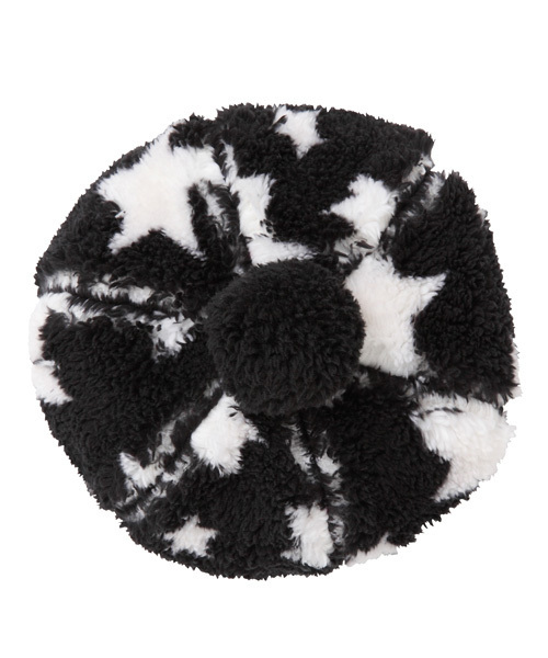 X-girl Stages（エックスガールステージス）の「FLUFFY  BERET（ハンチング/ベレー帽・キッズ・ブラック/ネイビー/ピンク・X-SMALL/SMALL/MEDIUM）」の5枚目の写真