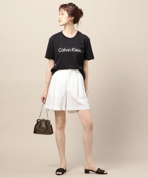 Calvin Klein（カルバン・クライン）の「＜Calvin Klein＞ロゴTシャツΨ（Tシャツ/カットソー・レディース・ブラック/ホワイト・SMALL）」の11枚目の写真