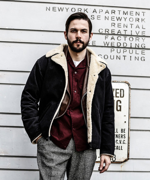 MR.OLIVE(ミスターオリーブ)の「14W T/C CORDUROY × BOA / DOT ...