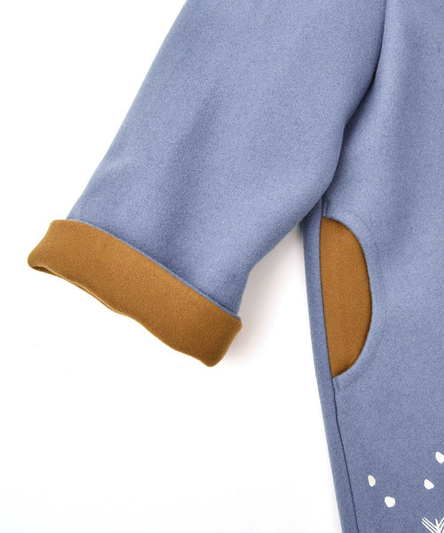 POU DOU DOU（プードゥドゥ）の「ボトルネック裾刺繍コクーンコート（その他アウター・レディース・ブラック/イエロー/グレー・3）」の7枚目の写真