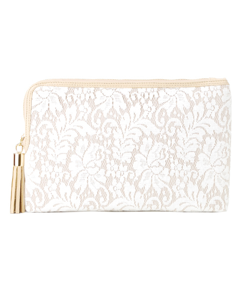 AMBIENT（アンビエント）の「レースクラッチ（クラッチバッグ・レディース・その他/ホワイト/ブラック・FREE）」の2枚目の写真