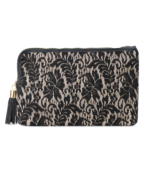 AMBIENT（アンビエント）の「レースクラッチ（クラッチバッグ・レディース・その他/ホワイト/ブラック・FREE）」の3枚目の写真