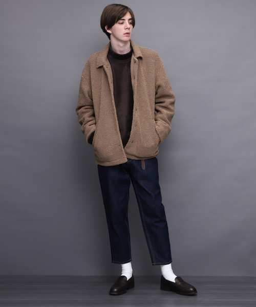 EMMA CLOTHES（エマクローズ）の「オーバーサイズボアコーチジャケット（その他アウター・メンズ・ブラック/ベージュ/オリーブ/ブルー・M/L）」の6枚目の写真