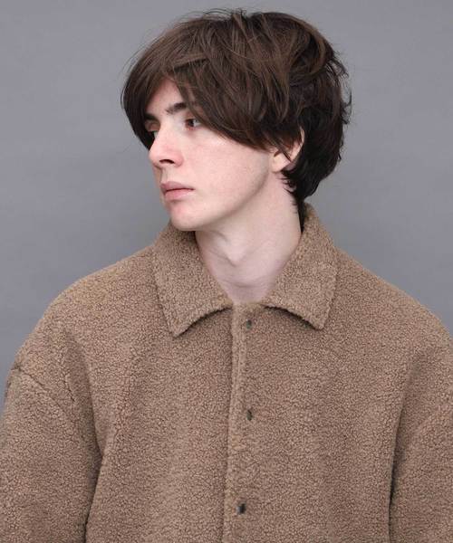 EMMA CLOTHES（エマクローズ）の「オーバーサイズボアコーチジャケット（その他アウター・メンズ・ブラック/ベージュ/オリーブ/ブルー・M/L）」の13枚目の写真