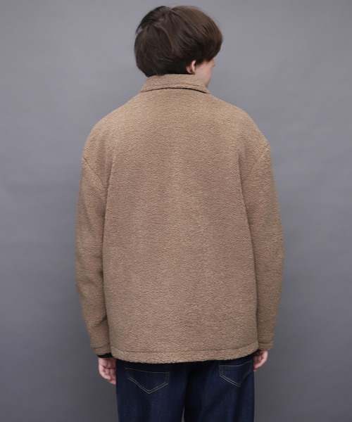 EMMA CLOTHES（エマクローズ）の「オーバーサイズボアコーチジャケット（その他アウター・メンズ・ブラック/ベージュ/オリーブ/ブルー・M/L）」の20枚目の写真