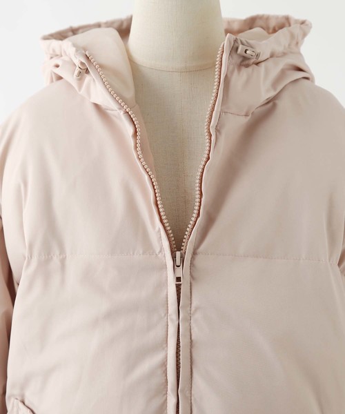 one after another NICE CLAUP（ワンアフターアナザーナイスクラップ）の「エコダウンジャケット（ダウンジャケット/コート・レディース・ブラック/ベージュ/カーキ・FREE）」の17枚目の写真