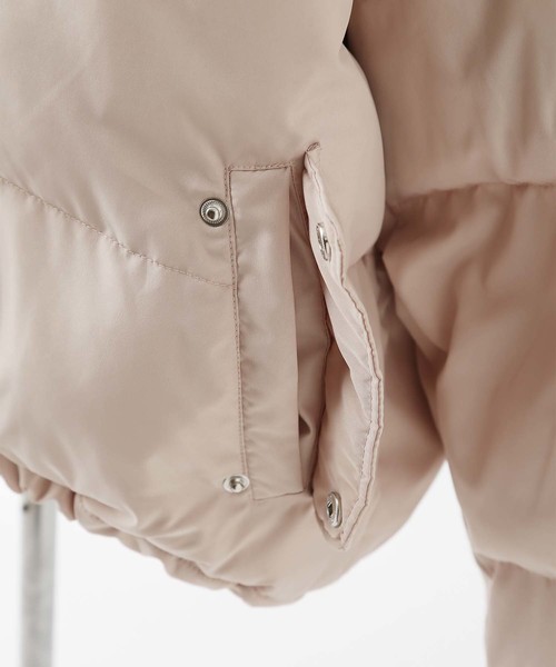 one after another NICE CLAUP（ワンアフターアナザーナイスクラップ）の「エコダウンジャケット（ダウンジャケット/コート・レディース・ブラック/ベージュ/カーキ・FREE）」の20枚目の写真