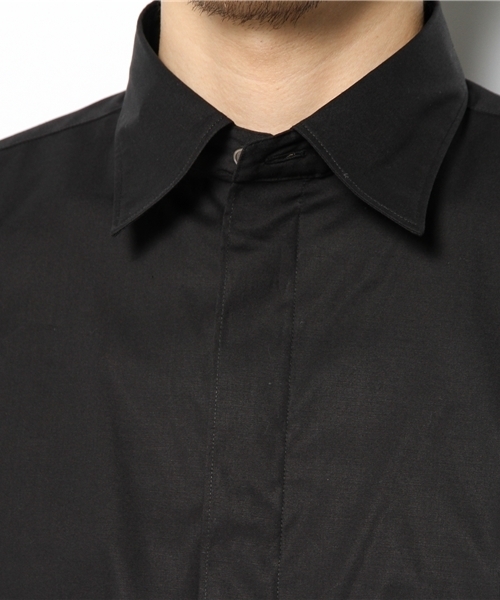 MID by MIDWEST（ミッド バイ ミッドウエスト）の「MID by MIDWEST 比翼レギュラーストレッチシャツ（シャツ/ブラウス・メンズ・ホワイト/ブラック/ネイビー・1/2/3）」の7枚目の写真