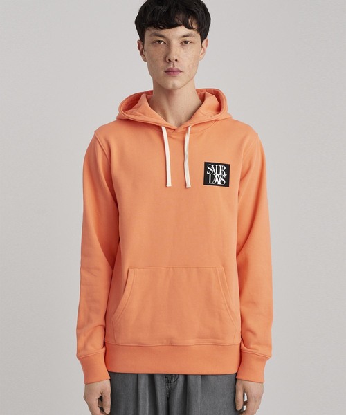 Saturdays NYC（サタデーズ ニューヨークシティ ）の「Ditch Saturdays Overlap Chest Hoodie（パーカー・メンズ・ホワイト/オレンジ/ブラック・L/X-LARGE/X-SMALL/S/M）」の3枚目の写真