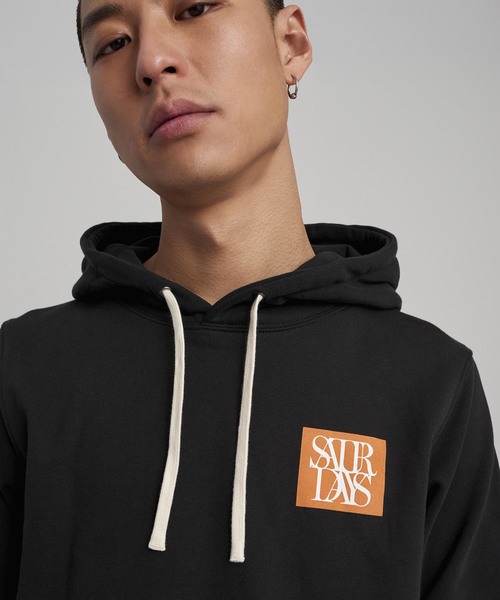 Saturdays NYC（サタデーズ ニューヨークシティ ）の「Ditch Saturdays Overlap Chest Hoodie（パーカー・メンズ・ホワイト/オレンジ/ブラック・L/X-LARGE/X-SMALL/S/M）」の9枚目の写真