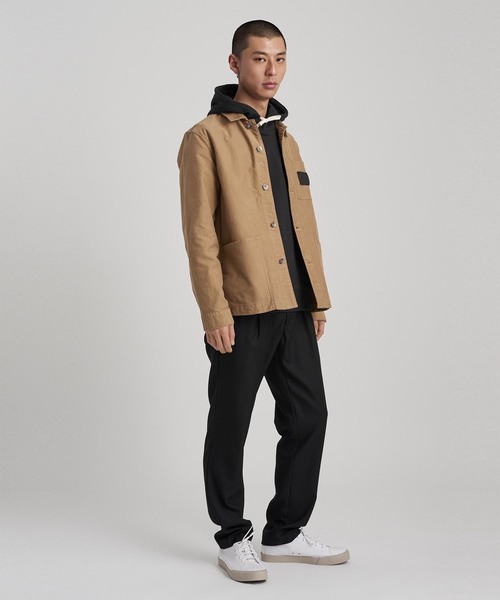 Saturdays NYC（サタデーズ ニューヨークシティ ）の「Ditch Saturdays Overlap Chest Hoodie（パーカー・メンズ・ホワイト/オレンジ/ブラック・L/X-LARGE/X-SMALL/S/M）」の7枚目の写真