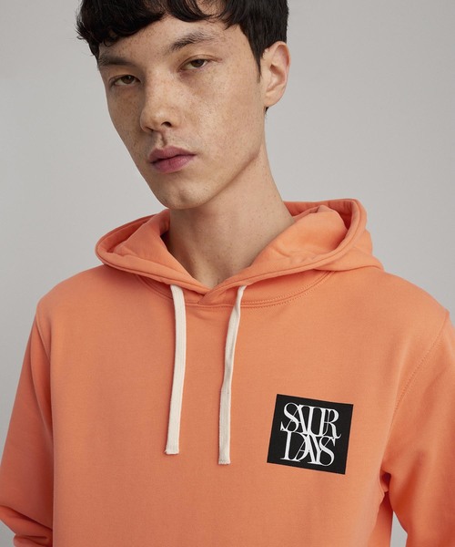 Saturdays NYC（サタデーズ ニューヨークシティ ）の「Ditch Saturdays Overlap Chest Hoodie（パーカー・メンズ・ホワイト/オレンジ/ブラック・L/X-LARGE/X-SMALL/S/M）」の4枚目の写真