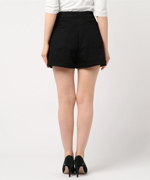 WEGO（ウィゴー）の「WEGO/【XS～Lサイズ】デイリーハイウエストショーツ（デニムパンツ・レディース・インディゴブルー/ライトインディゴブルー/ダークインディゴブルー/ブラック/ホワイト・MEDIUM/SMALL/X-SMALL/LARGE）」の7枚目の写真