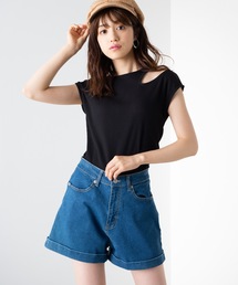 WEGO | WEGO/デイリーハイウエストショーツ(デニムパンツ)