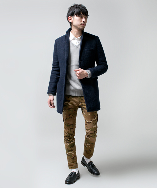 NANO universe（ナノユニバース）の「圧縮ウールジャージーチェスター（その他アウター・メンズ・ブルー/キャメル/オレンジ/ネイビー・MEDIUM/SMALL/X-LARGE/LARGE）」の13枚目の写真