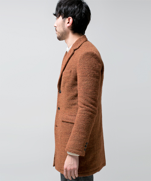 NANO universe（ナノユニバース）の「圧縮ウールジャージーチェスター（その他アウター・メンズ・ブルー/キャメル/オレンジ/ネイビー・MEDIUM/SMALL/X-LARGE/LARGE）」の17枚目の写真