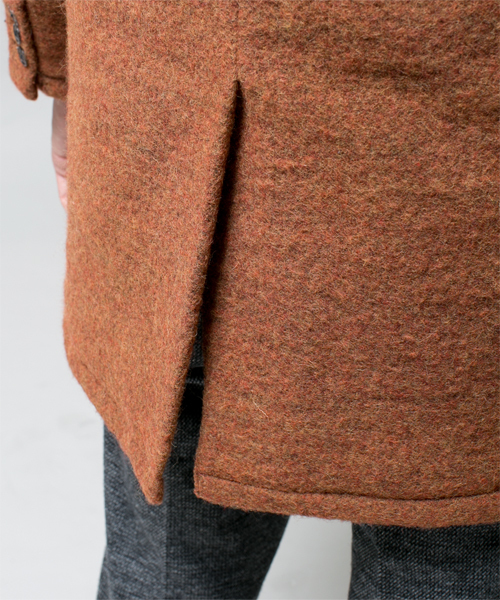 NANO universe（ナノユニバース）の「圧縮ウールジャージーチェスター（その他アウター・メンズ・ブルー/キャメル/オレンジ/ネイビー・MEDIUM/SMALL/X-LARGE/LARGE）」の8枚目の写真