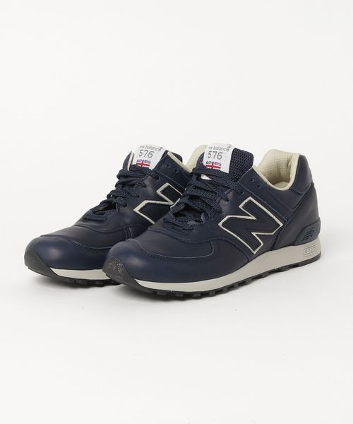 NEW BALANCE（ニューバランス）の「New Balance: M576 LEATHER（スニーカー・メンズ・ネイビー/レッド・8/10/9/7）」の2枚目の写真