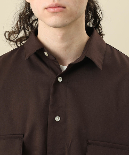 JUNRED（ジュンレッド）の「【Bigシルエット】ネオビッグシャツ（シャツ/ブラウス・メンズ・ダークブラウン/ベージュ/ブラック・M/L）」の5枚目の写真