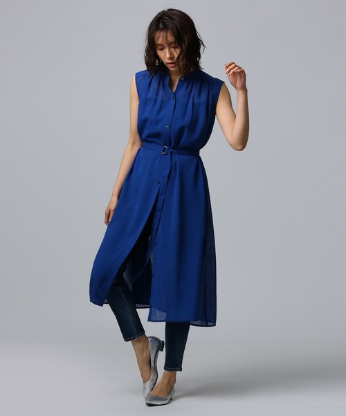 セール トリアセワッシャークロスワンピース ワンピース Untitled アンタイトル のファッション 洗える L