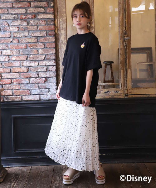 one after another NICE CLAUP(ワンアフターアナザーナイスクラップ)の「ミニーマウス/バックプリントTシャツ(Tシャツ/カットソー・レディース・オフホワイト/ブラック・FREE)」の12枚目の写真