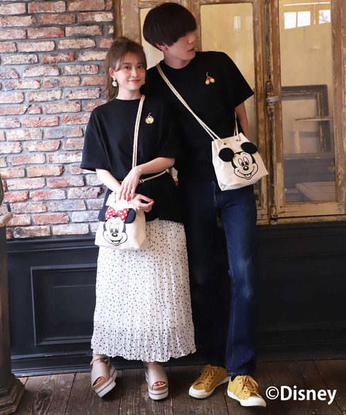 one after another NICE CLAUP(ワンアフターアナザーナイスクラップ)の「ミニーマウス/バックプリントTシャツ(Tシャツ/カットソー・レディース・オフホワイト/ブラック・FREE)」の21枚目の写真