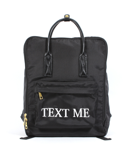 WEGO（ウィゴー）の「WEGO/ナイロンスクエアリュック（バックパック/リュック・レディース・ホワイト/ブラック/パープル・FREE）」の10枚目の写真