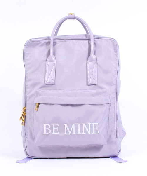 WEGO（ウィゴー）の「WEGO/ナイロンスクエアリュック（バックパック/リュック・レディース・ホワイト/ブラック/パープル・FREE）」の8枚目の写真