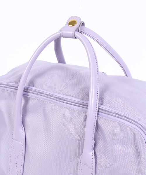 WEGO（ウィゴー）の「WEGO/ナイロンスクエアリュック（バックパック/リュック・レディース・ホワイト/ブラック/パープル・FREE）」の5枚目の写真