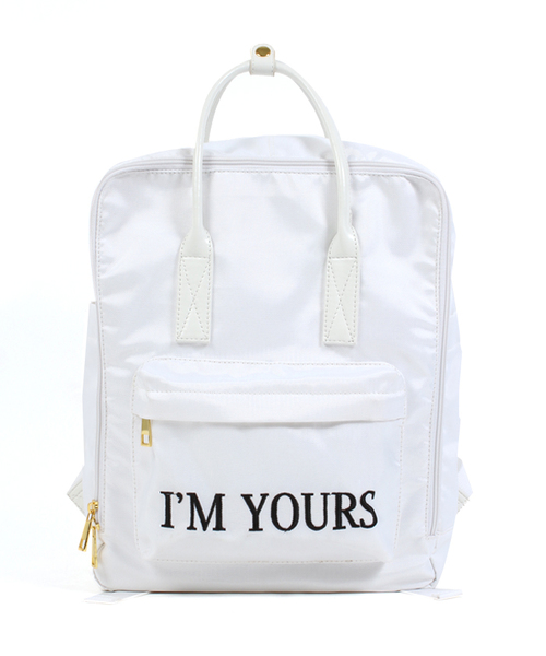 WEGO（ウィゴー）の「WEGO/ナイロンスクエアリュック（バックパック/リュック・レディース・ホワイト/ブラック/パープル・FREE）」の11枚目の写真