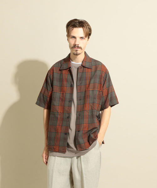 Very Goods | ＜Steven Alan＞ LIGHT NEL CHECK CAMP COLLAR SHIRT