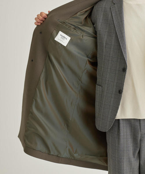 美品　グリーンレーベルリラクシング　FAbRICA チェスターコート　モカ　M グリーンレーベルリラクシング FAbRICAチェスターコート モ
