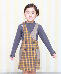 ジャンパースカート 格子柄