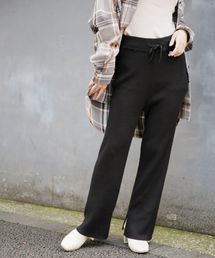 LOWRYS FARM | ニットストレートパンツ　851696(その他パンツ)